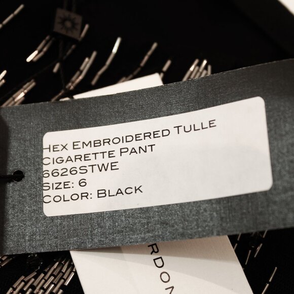 NWT Grail Item! Runway Spring 2013 Wes Gordon ‘Hex’ Embroidered Tulle w Metallic - Picture 10 of 11